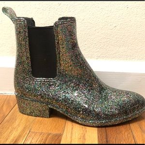 Jeffery Campbell Coated Glitter Rainboots